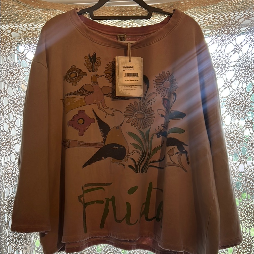 Magnolia Pearl Floral Graphic Top in Pink and Yellow